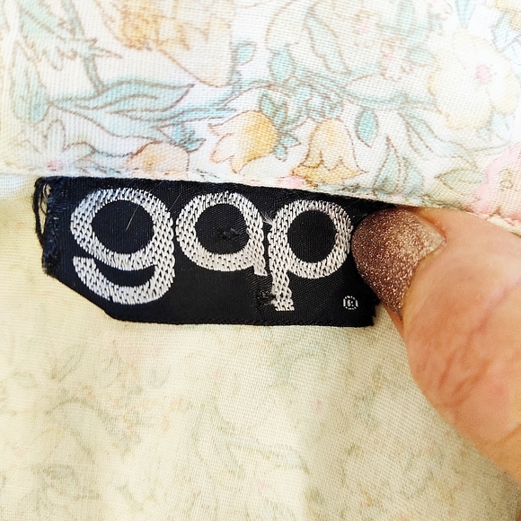 Vintage 70's Gap Floral Button Down Shirt - Picture 8 of 8